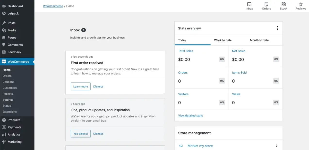 woocommercedashboard